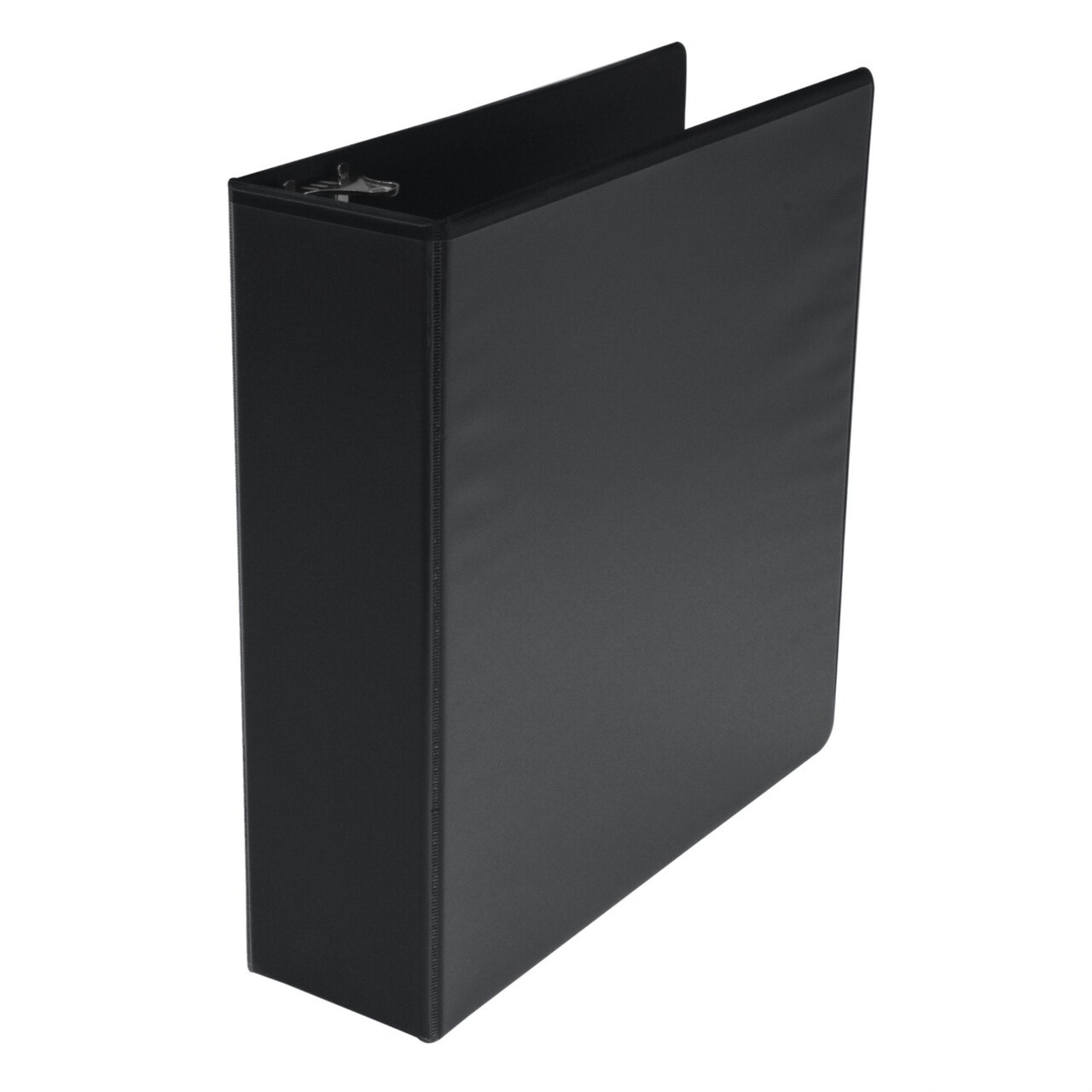 School Smart Polypropylene D-Ring View Binder, 3 Inches, Black